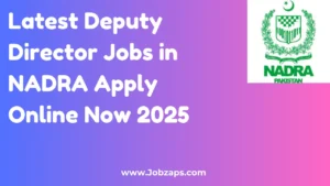 Latest Deputy Director Jobs in NADRA Apply Online Now 2025